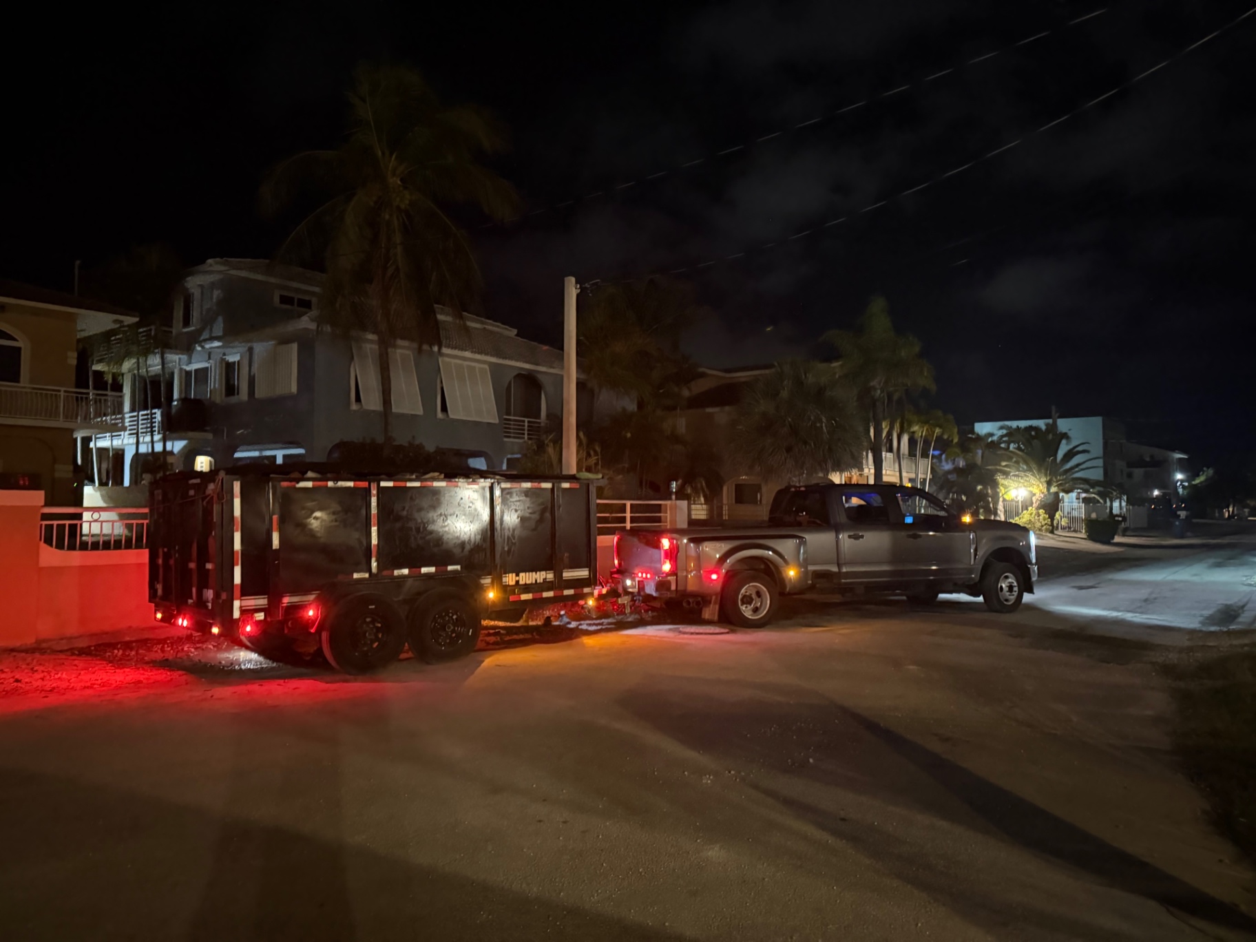 NextGen truck and trailer parked for a Miami pickup